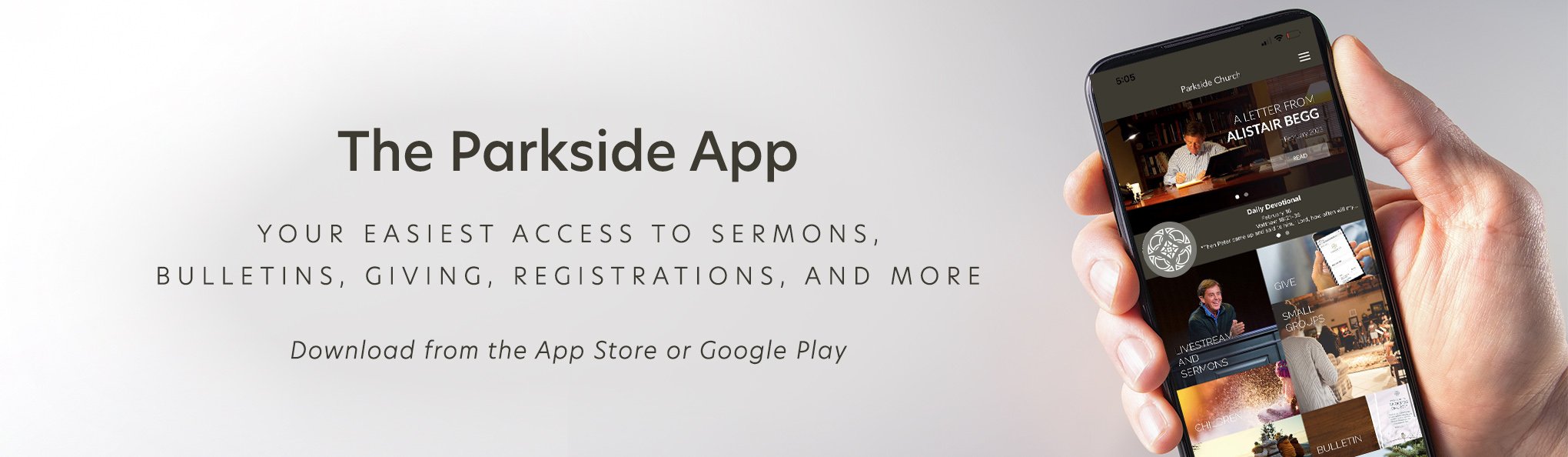 Download Our App  Parkside Church Westside